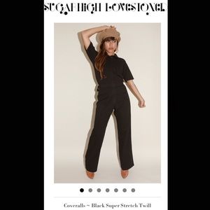SUGARHIGH LOVESTONED BLACK BOILER SUIT